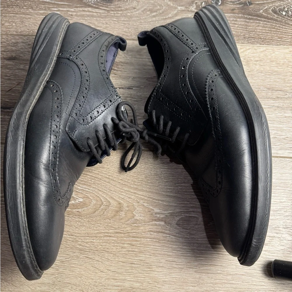 COLE HAAN Men's Grand Evolution Wingtip Oxfords Black Size 10.5 M